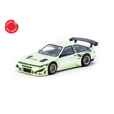 Tarmac Works 1/64 Toyota Sprinter Trueno AE86 Widebody Green - Designed by Jon Sibal