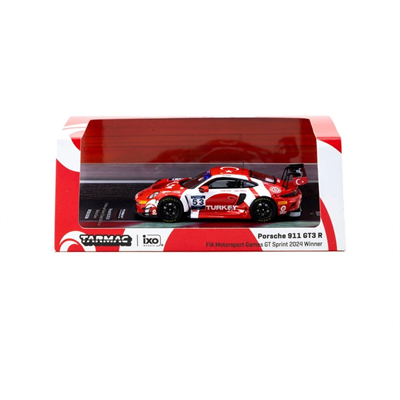 Tarmac Works X Diecast Turkey Porsche 911 GT3 R / FIA Motorsport Games GT Sprint 2024 Winner / Ayhancan Güven