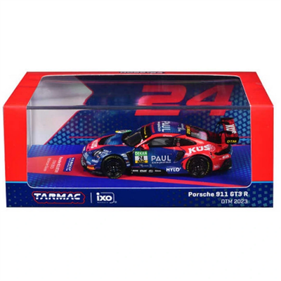Tarmac Works X iXO Models 1/64 Porsche 911 GT3 R DTM 2023 #24 - Ayhancan Güven