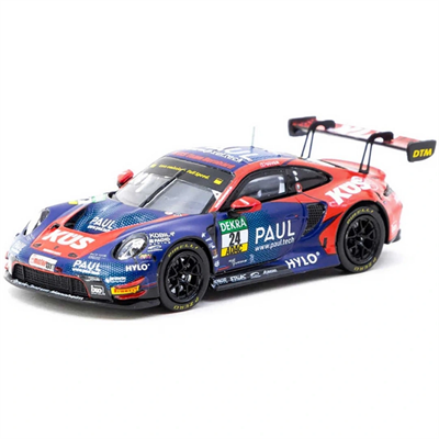 Tarmac Works X iXO Models 1/64 Porsche 911 GT3 R DTM 2023 #24 - Ayhancan Güven