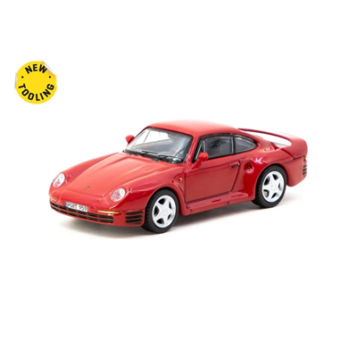 Tarmac Works X iXO Models 1/64 Porsche 959 Red