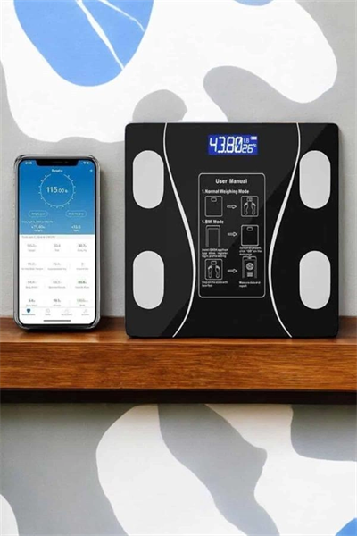 Tartı Baskül Dijital Elektronik Tartı Vücut Analiz Wifi Akıllı Yağ Ölçer