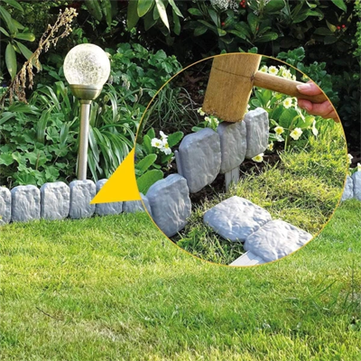 Taş Görünümlü Bahçe Çiti