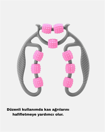 Taşınabilir 3D Masaj Rulosu – Kas Rahatlatıcı ve Yağ Azaltıcı Masaj Cihazı