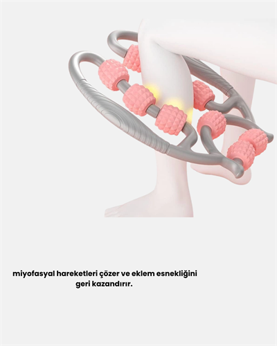 Taşınabilir 3D Masaj Rulosu – Kas Rahatlatıcı ve Yağ Azaltıcı Masaj Cihazı