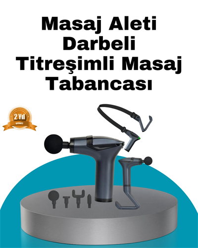 Taşınabilir 3in1 Masaj Aleti Şarjlı Titreşimli Esneme Bantlı