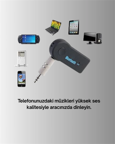 Taşınabilir Bluetooth AUX Araç Müzik ve Konuşma Kiti