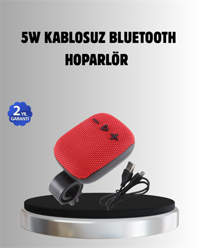 Taşınabilir Bluetooth Hoparlör – 5W Güçlü Ses, TWS ve FM Radyo Özellikli