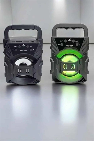 Taşınabilir Bluetooth Hoparlör Led Işıklı Uzun Pil Ömrü