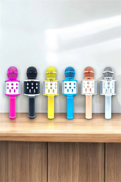 Taşınabilir Bluetooth Karaoke Mikrofon: Hafıza Kart Girişli, Etkileyici Performans