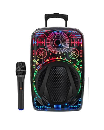 Taşınabilir Bluetooth Speaker Mikrofonlu RGB Işıklı Karaoke Ses Sistemi