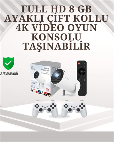 Taşınabilir Çok Fonksiyonlu Projeksiyon – Oyun, Sunum, Netflix ve Eğitim İçin