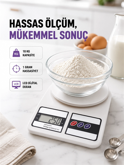 Taşınabilir Dijital Terazi – Çift Ölçü Birimi Destekli