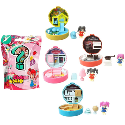 Taşınabilir Dollhouse Mini Figür Sürpriz Paket - 1 Adet Fiyatıdır