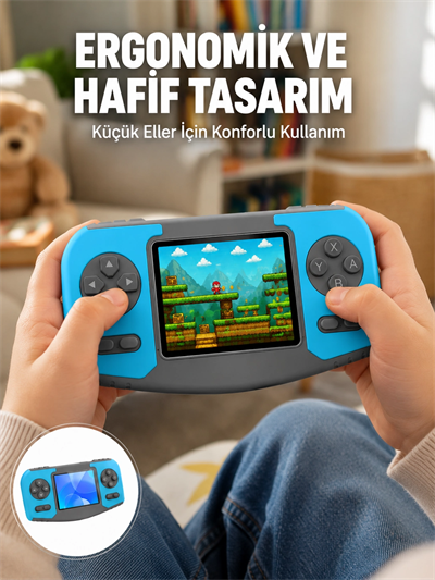 Taşınabilir El Oyun Konsolu Çocuk Gelişimine Uygun Oyun Cihazı