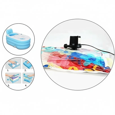 Taşınabilir Elektrikli Hava Kompresörü - Şişme Yatak ve Lastik Şişirme Pompası, Vakumlu Poşet Aparatlı