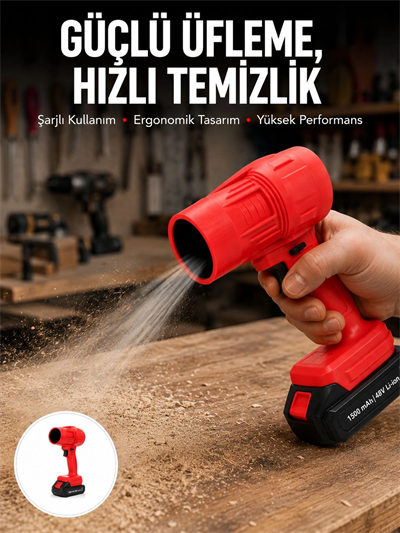 Taşınabilir Elektrikli Hava Üfleme Cihazı Ev ve Araç Kullanımı Yeni Nesil