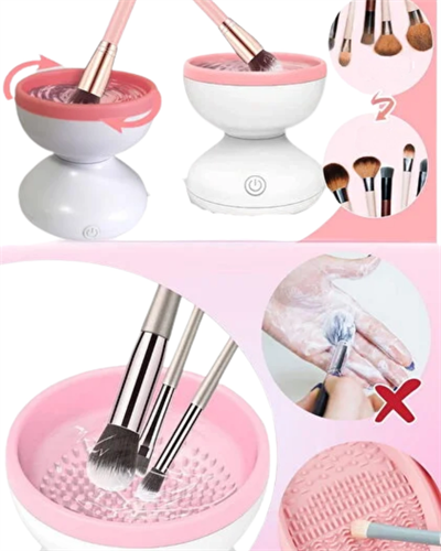 Taşınabilir Elektrikli Makyaj Fırçası Temizleme ve Kurutma Cihazı
