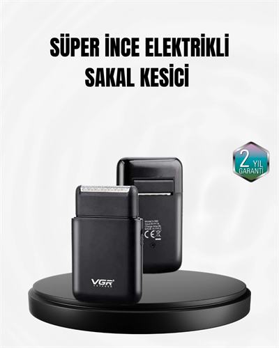 Taşınabilir Elektrikli Tıraş Makinesi USB Şarjlı 5W Motor ve 0.3 mm Hassas Kesim
