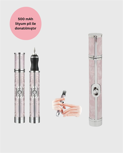 Taşınabilir Elektrikli Tırnak Törpüsü 500 mAh USB Şarjlı Manikür Cihazı