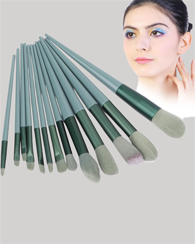 Taşınabilir Ergonomik Yapılı 13 Adet Fiber Kıllı Yüz ve Göz Makyaj Fırçası Seti