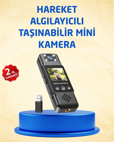 Taşınabilir Full HD Mini Kamera TFT Ekranlı