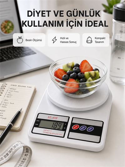 Taşınabilir Hassas Tartı – 5kg Kapasite, 1g Ölçüm, Gram ve Ons Desteği Yeni Nesil