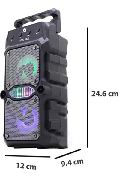 Taşınabilir Kablosuz Bluetooth Hoparlör Uzun Pil Ömrü Led Işıklı Yeni Nesil