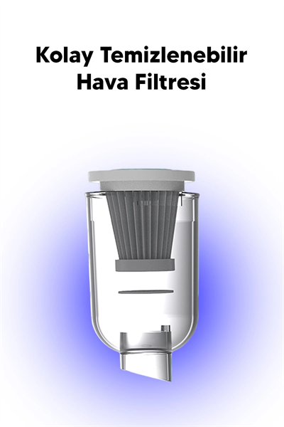 Taşınabilir Kablosuz Elektrikli El Süpürgesi- Ev, Ofis, Araba ,Klavye Temizliği İçin İdeal