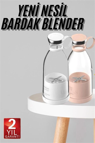 Taşınabilir Kablosuz Şarjlı Kişisel Smoothie El Blender Mini Meyve Sıkacağı