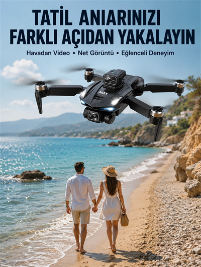 Taşınabilir Katlanabilir Drone ile Açık Alanlarda Keyifli Uçuş Deneyimi