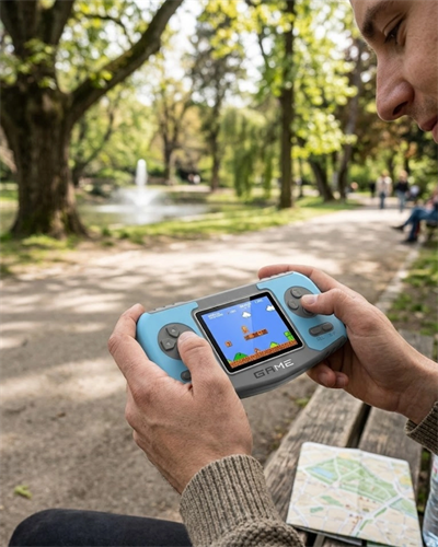Taşınabilir Klasik Oyun Konsolu TV Bağlantılı Dahili Oyunlu Şarjlı Game Console