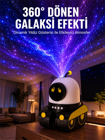 Taşınabilir Lityum Bataryalı Led Gece Lambası ve Projektör Yeni Nesil