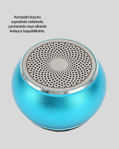 Taşınabilir Mini Bluetooth Hoparlör 9m Menzil Dahili Mikrofon