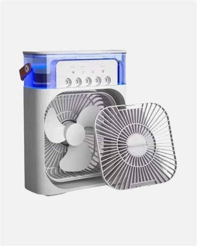 Taşınabilir Mini Klima Fan 3’ü 1 Arada Soğutucu, Nemlendirici ve Gece Lambası