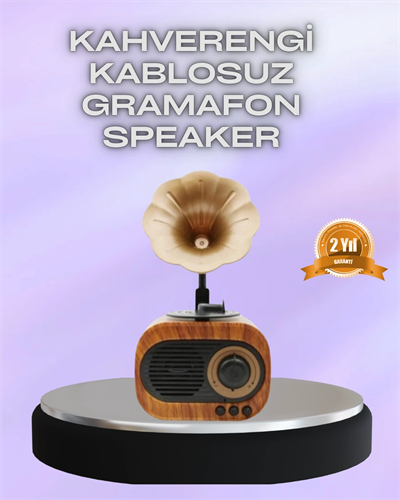 Taşınabilir Mini Retro Radyo Bluetooth Hoparlör USB SD AUX Destekli