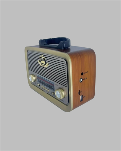 Taşınabilir Nostalji Radyo Bluetooth USB AUX Girişli