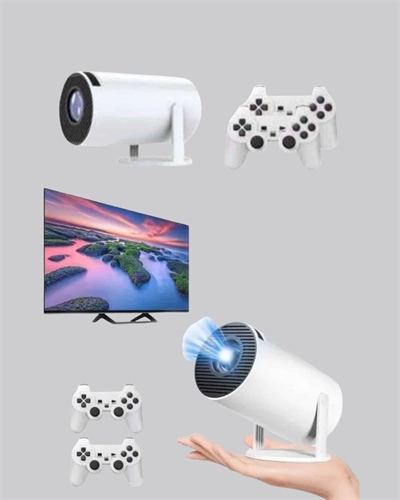 Taşınabilir Projeksiyon Cihazı 4K Destekli Wi-Fi Kablosuz Ekran Yansıtma