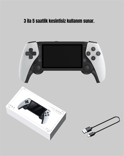 Taşınabilir Retro Oyun Konsolu – 4.3 İnç Ekran, 64 GB Hafıza ve Klasik Oyun Arşivi