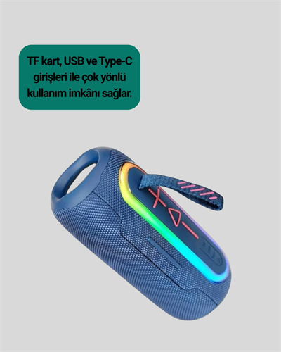 Taşınabilir Şarjlı Bluetooth Hoparlör Güçlü Bas Yeni Nesil
