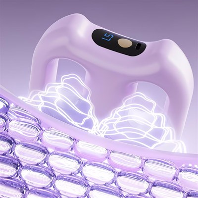 Taşınabilir Şarjlı Titreşimli Masaj Kemeri - Karın Bel için Çift Halkalı Zayıflatıcı Fasya Masaj Cihazı