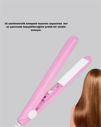 Taşınabilir Seramik Kaplama Mini Saç Düzleştirici – Seyahat ve Günlük Kullanım İçin İdeal