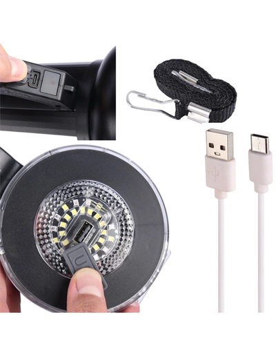 Taşınabilir Solar Şarjlı Led Fener Powerbank Özellikli Kamp Ve Acil Durum İçin Süper Parlak Işık