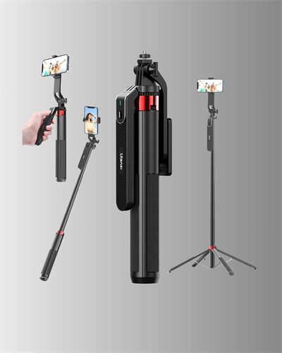 Taşınabilir Tripod ve Selfie Çubuğu Vlog ve Video Çekimi