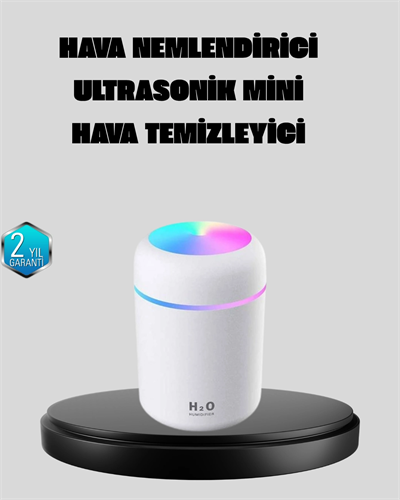 Taşınabilir USB Mini Nemlendirici – LED Aydınlatmalı, Çift Püskürtme Modu