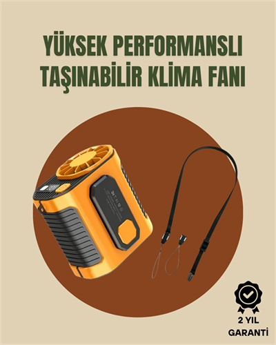 Taşınabilir USB Şarjlı Turbo Fan – 3 Modlu Soğutma, Hafif & Kompakt