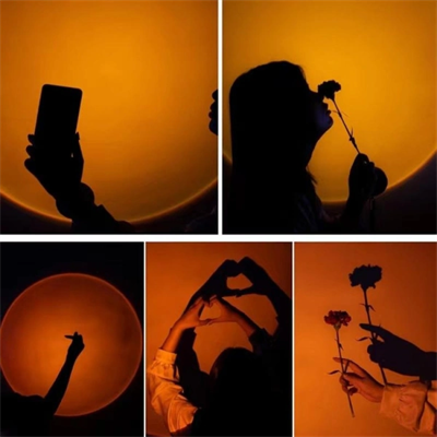 Taşınabilir USB Sunset Gün Batımı Ambiyans Işığı Lamba