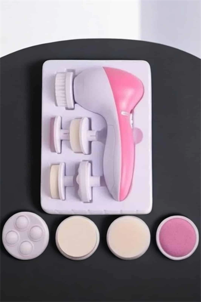 Taşınabilir Yüz Temizleme Cihazı Masaj, Peeling, Temizlik 5 Başlıklı