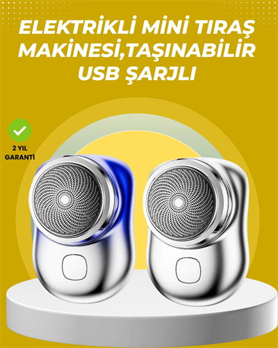 Taşınabilir, cep boyunda, şarjlı elektrikli tıraş makinesi