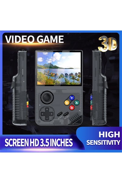 Taşınabilir mini el atarisi 3,5 inç IPS ekran 3D oyunlu çok renkli TV bağlantılı